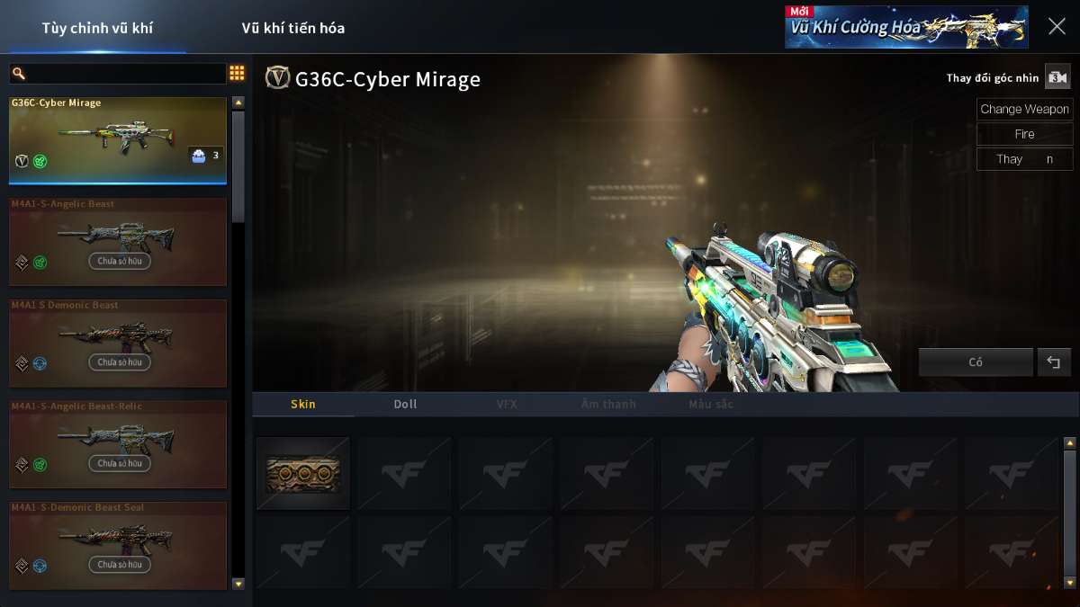 shop acc cf uy tin gia re